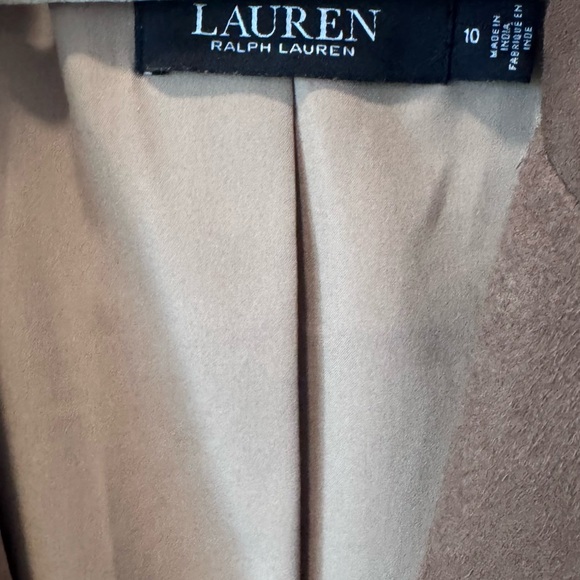 Ralph Lauren Suede Brown Womens Blazer - Picture 5 of 6